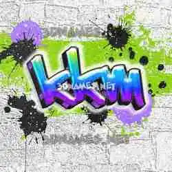 kkm in Graffiti Grunge style - 3D name wallpaper