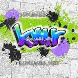 kmr in Graffiti Grunge style - 3D name wallpaper