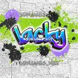 lacky in Graffiti Grunge style - 3D name wallpaper