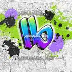 lb in Graffiti Grunge style - 3D name wallpaper