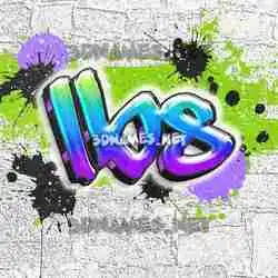 lbs in Graffiti Grunge style - 3D name wallpaper