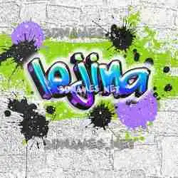lejina in Graffiti Grunge style - 3D name wallpaper