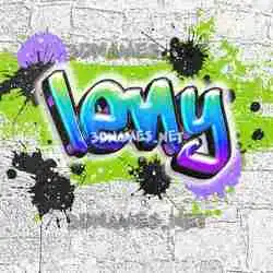 leny in Graffiti Grunge style - 3D name wallpaper