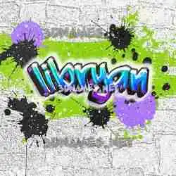 libryan in Graffiti Grunge style - 3D name wallpaper