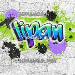 lipan in Graffiti Grunge style - 3D name wallpaper