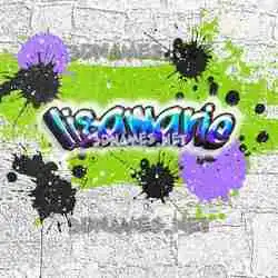 lisamarie in Graffiti Grunge style - 3D name wallpaper