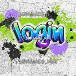 login in Graffiti Grunge style - 3D name wallpaper