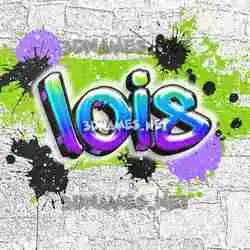 lois in Graffiti Grunge style - 3D name wallpaper