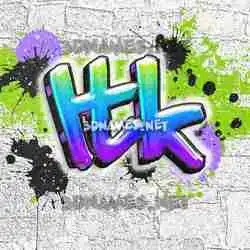 ltk in Graffiti Grunge style - 3D name wallpaper