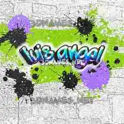luis angel in Graffiti Grunge style - 3D name wallpaper