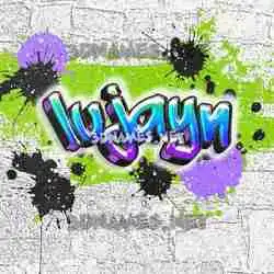 lujayn in Graffiti Grunge style - 3D name wallpaper