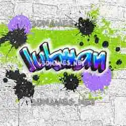 lukman in Graffiti Grunge style - 3D name wallpaper