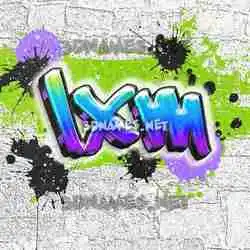 lxm in Graffiti Grunge style - 3D name wallpaper