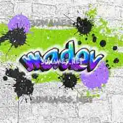 madev in Graffiti Grunge style - 3D name wallpaper
