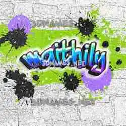 maithily in Graffiti Grunge style - 3D name wallpaper