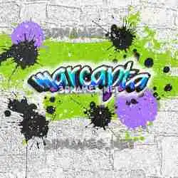 marcapta in Graffiti Grunge style - 3D name wallpaper