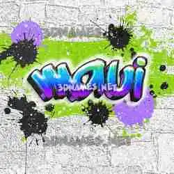 maui in Graffiti Grunge style - 3D name wallpaper