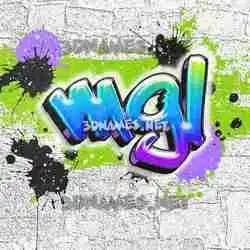 mgl in Graffiti Grunge style - 3D name wallpaper