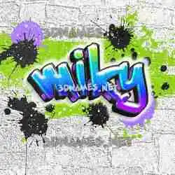 miky in Graffiti Grunge style - 3D name wallpaper