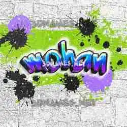 mohan in Graffiti Grunge style - 3D name wallpaper