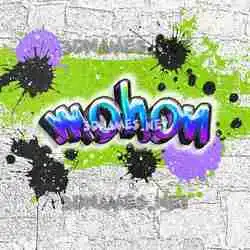 mohon in Graffiti Grunge style - 3D name wallpaper