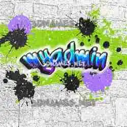 myadmin in Graffiti Grunge style - 3D name wallpaper