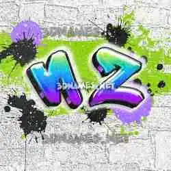 n z in Graffiti Grunge style - 3D name wallpaper