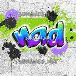 nad in Graffiti Grunge style - 3D name wallpaper