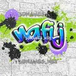 nafij in Graffiti Grunge style - 3D name wallpaper