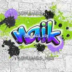 naik in Graffiti Grunge style - 3D name wallpaper