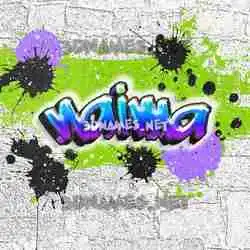 naima in Graffiti Grunge style - 3D name wallpaper