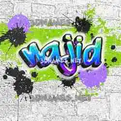 najid in Graffiti Grunge style - 3D name wallpaper