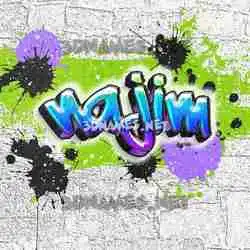 najim in Graffiti Grunge style - 3D name wallpaper