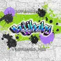 najjbaby in Graffiti Grunge style - 3D name wallpaper
