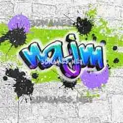 najm in Graffiti Grunge style - 3D name wallpaper