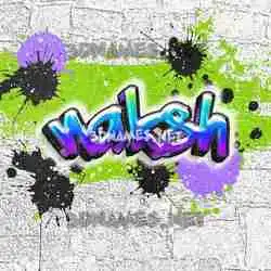 naksh in Graffiti Grunge style - 3D name wallpaper