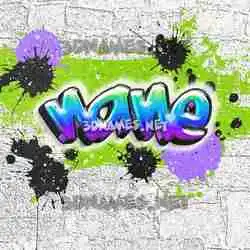 nane in Graffiti Grunge style - 3D name wallpaper