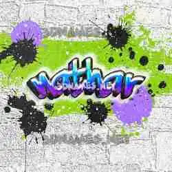 nathar in Graffiti Grunge style - 3D name wallpaper