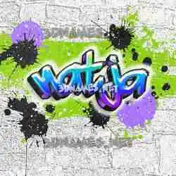 natja in Graffiti Grunge style - 3D name wallpaper