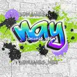 nay in Graffiti Grunge style - 3D name wallpaper