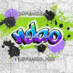 ndao in Graffiti Grunge style - 3D name wallpaper