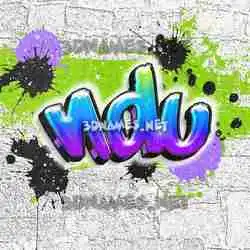 ndu in Graffiti Grunge style - 3D name wallpaper