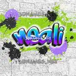 neali in Graffiti Grunge style - 3D name wallpaper