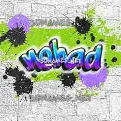 nehad in Graffiti Grunge style - 3D name wallpaper