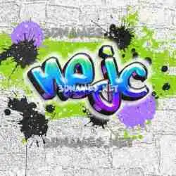 nejc in Graffiti Grunge style - 3D name wallpaper