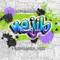 nejib in Graffiti Grunge style - 3D name wallpaper