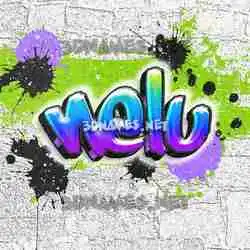 nelu in Graffiti Grunge style - 3D name wallpaper