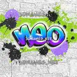 neo in Graffiti Grunge style - 3D name wallpaper