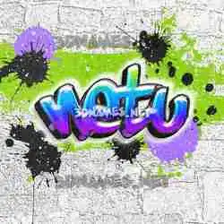 netu in Graffiti Grunge style - 3D name wallpaper