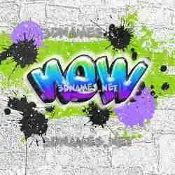 new in Graffiti Grunge style - 3D name wallpaper
